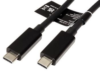 Roline USB4 40Gbps kabel USB C(M) - USB C(M), PD 20V/5A, 0,5m, černý