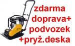 Vibrační deska jednosměrná Lumag VP 80 + zdarma doprava + podvozek + pryž.podložka + mot.olej