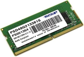 PATRIOT SO-DIMM 8GB DDR4-2133MHz CL15 SR PSD48G213381S