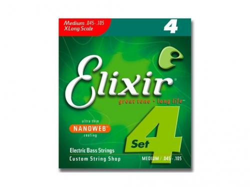 Elixir 14087 Bass NANOWEB Medium/Extra Long Scale