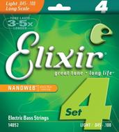 Elixir 14052 Bass NANOWEB Light/Long Scale