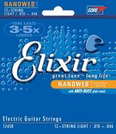 Elixir 12450 Electric 12-String Nickel Nanoweb Light