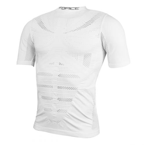 triko/funkční prádlo F WIND krátký rukáv,bílé - S-M