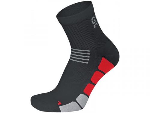 Ponožky Gore Speed Mid - black/ red - velikost 35/37