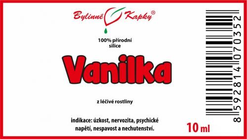 Vanilka 100% přírodní silice - esenciální (éterický) olej 10 ml