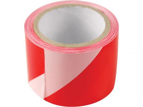 EXTOL CRAFT 9568 páska výstražná červeno-bílá, 75mm x 250m, PE, s nápisem ZÁKAZ VSTUPU po celé délce pásky, PE