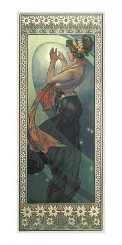 Pohled Alfons Mucha – Pole Star, dlouhý - neuveden