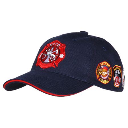 Čepice BASEBALL FIRE DEPARTMENT NY TMAVĚ MODRÁ