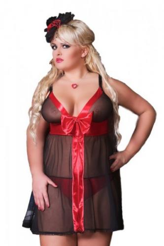 Andalea Suprise Košilka 42/44 černo-červená