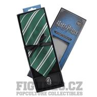 Cinereplicas | Harry Potter - kravata s kovovou broží - Deluxe Box Zmijozel
