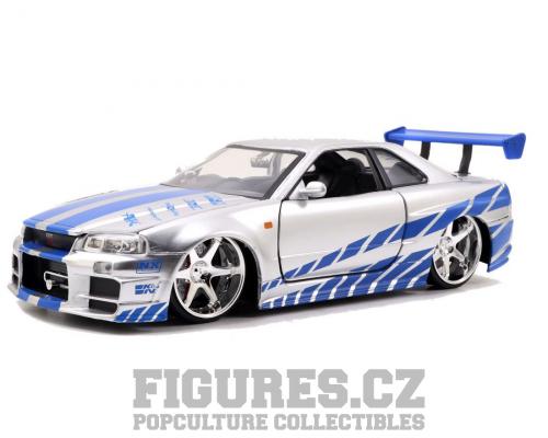 Jada Toys | 2 Fast 2 Furious - Diecast Model 1/24 Brians 1999 Nissan Skyline GTR R34