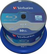 Verbatim Blu-ray BD-R DataLife [ Spindle 50 | 25GB | 6x | WHITE BLUE SURFACE ]