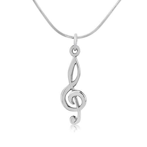 Přívěsek ze stříbra houslový klíč