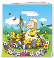 Velikonoční taška igelitová velikost M (29,5x32x8cm)