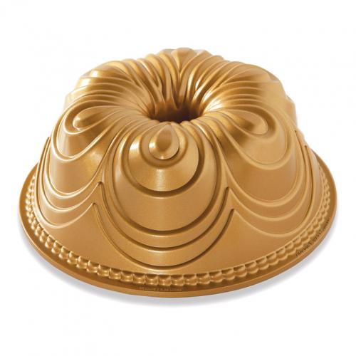 NordicWare Forma na bábovku Chiffon Bundt® zlatá, Nordic Ware