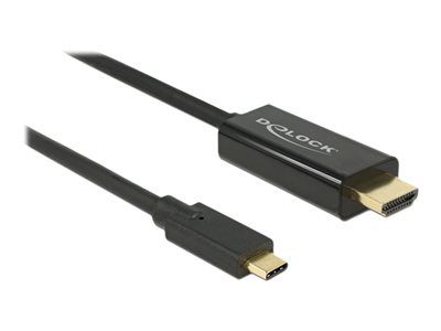 DeLOCK - Externí video adaptér - Parade PS176 - USB-C - HDMI - černá - maloobchod