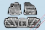 REZAW-PLAST SP. Z O. Gumové koberce, sada 3 ks (2x přední, 1x spojený zadní), Citroen Berlingo, Peugeot Partner od r. 2008
