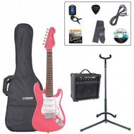 Encore EBP-E375PK 3/4 Size Electric Guitar Outfit Pink