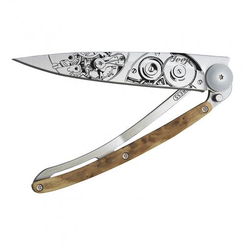 deejo Kapesní nůž horlogerie 37 g juniper, grey titanium Watchmaker