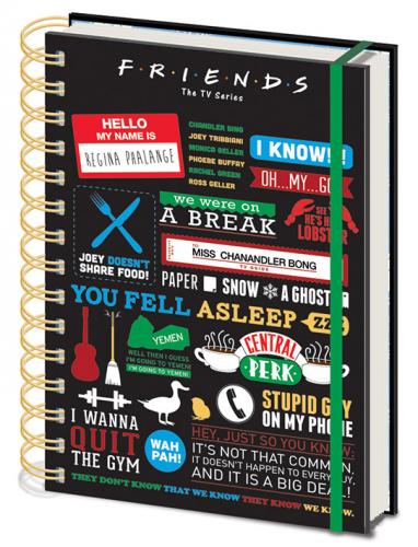 Posters Přátelé - Friends - Infographic Zápisník