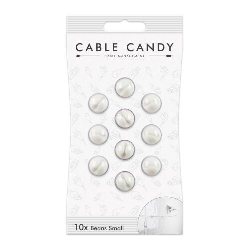 Kabelový organizér Cable Candy Small Beans, 10 ks, bílý