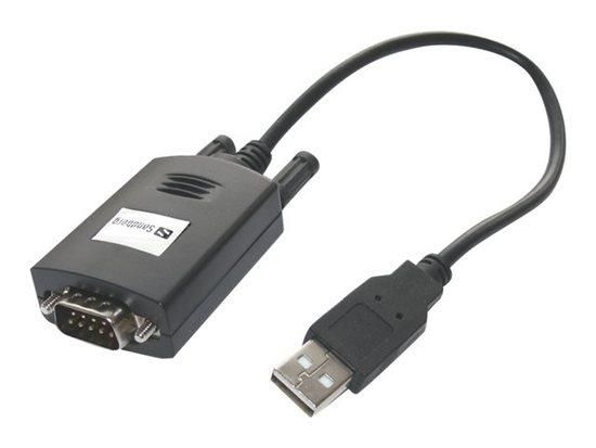 Sandberg USB / Serial port 9pin stříbrná