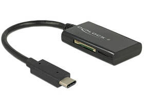 DeLOCK USB 3.1 Gen 1 Card Reader USB Type-C male 4 Slots - Čtečka karet - all-in-1 (MMC, SD, miniSD, RS-MMC, TransFlash, MMCmobile, microSD, MMCmicro, SDHC, miniSDHC, microSDHC, SXC, microSDXC, SDHC UHS-I, microSDHC UHS-I) - USB-C