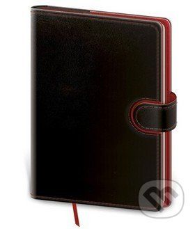 Zápisník Flip A5 tečkovaný - černo/červená - neuveden