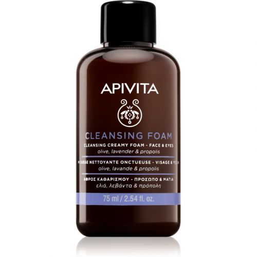 Apivita Cleansing Olive & Lavender čisticí pěna na obličej a oči  200 ml