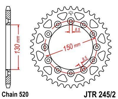 JT Sprockets Rozeta JTR 245/2.52