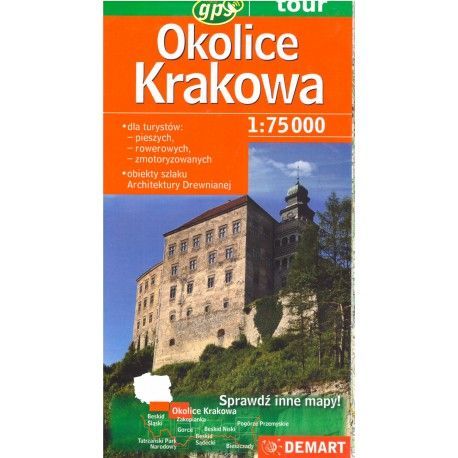 DEMART Okolice Krakowa/Okolí Krakova 1:75 000 turistická mapa