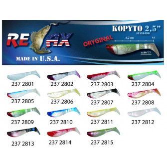 RELAX kopyto RK 2,5 (6,2cm) cena 1ks/bal10ks 2807 červený ocásek