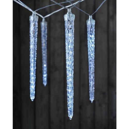 LED vánoční girlanda EMOS DCPC01 ZY2004 10x rampouch 3,6m 230V studená bílá