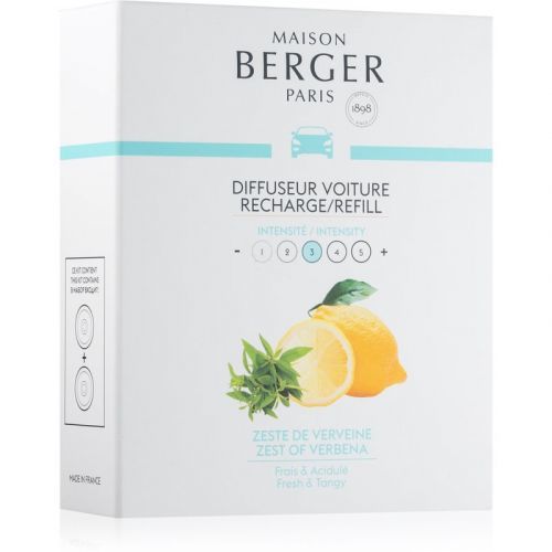 Maison Berger Paris Car Zest Of Verbena vůně do auta 2 x 17 g náhradní