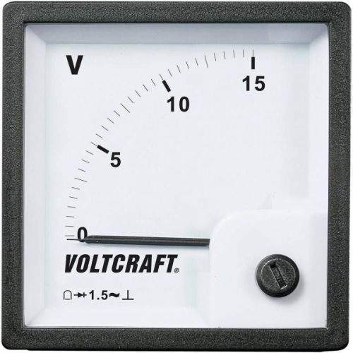 Analogové panelové měřidlo VOLTCRAFT AM-72x72/15V 15 V CONRAD