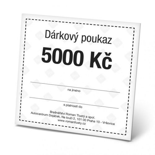 Dárkový poukaz 5000 Kč