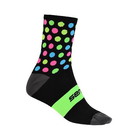Ponožky Sensor Dots -  černá multi - Velikost 3-5 (35-38)