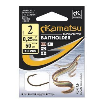 Kamatsu - Návazec Baitholder očko 50cm/10ks vel.4