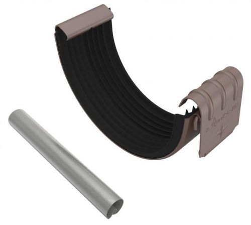 Žlabová spojka DEKRAIN 250 FeZn lakovaná ROBUST čokoládově hnědá RAL 8017