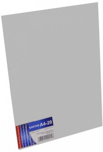 Zet servis Karton A4 160 g/ 20 ks - šedý