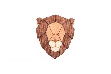 BEWOODEN Lion Brooch Miss Sixty