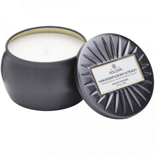 Voluspa VOLUSPA VONNÁ SVÍČKA VERMEIL - MAKASSAR EBONY PEACH (EBENOVÉ DŘEVO A BROSKEV), 127 G