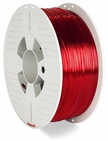 3D filament Verbatim, PET-G, 1,75mm, 1000g, 55054, transp. red