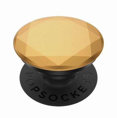 Stojan na mobilní telefon POPSOCKETS Metallic Diamond Medallion Gold bronzová, metalická