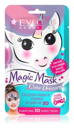 Magic mask - čistící textilní maska - jednorožec