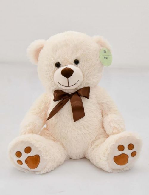 Medvídek sedící krémový, 40 cm
