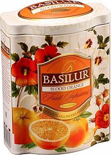 Basilur Blood Orange Ovocný sypaný čaj plech 100g