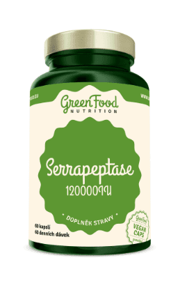 GreenFood Serrapeptase 120000IU 60 kapslí