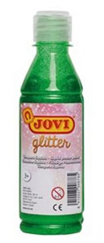 JOVI temperová barva glittrová 250 ml v lahvi zelená