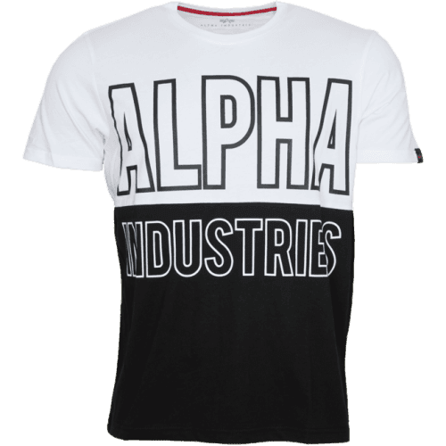 Alpha Industries Tričko  Block T bílé M